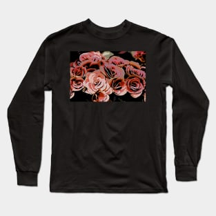 Pink Flowers Long Sleeve T-Shirt